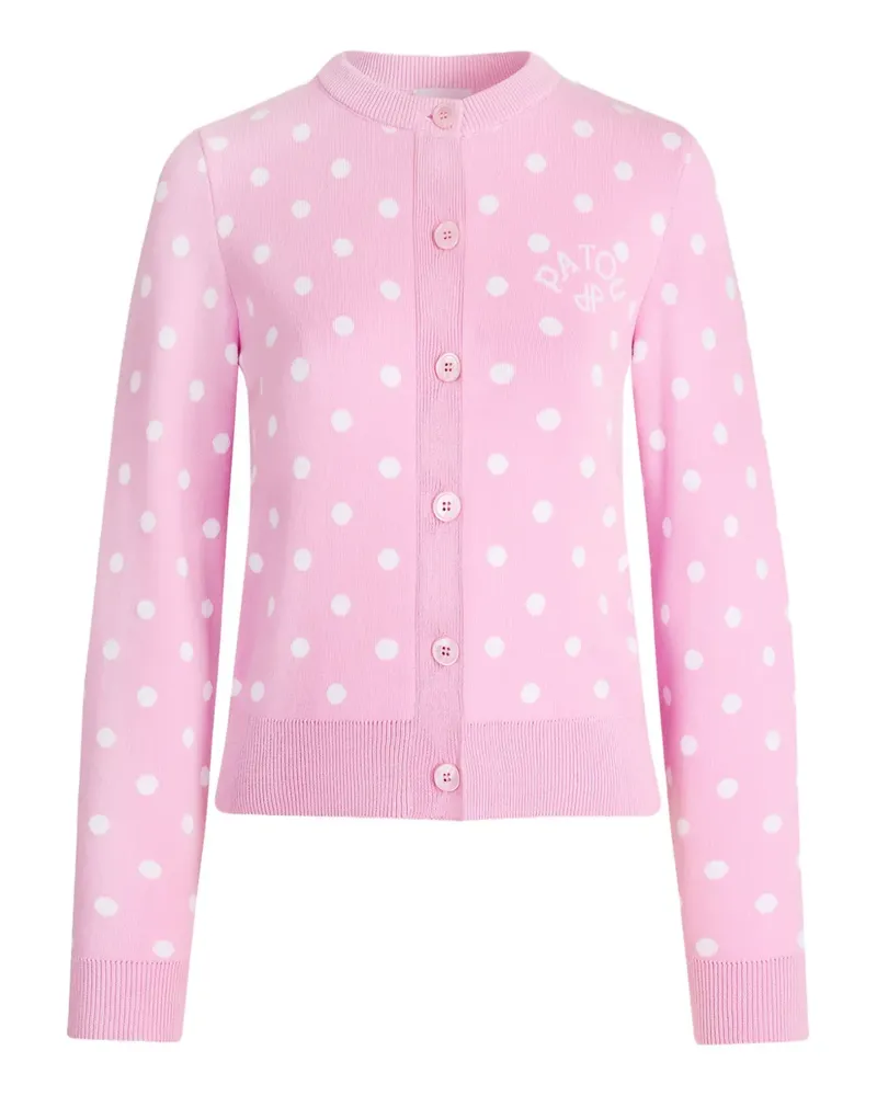 Patou Cardigan mit Polka Dots - Rosa Rosa