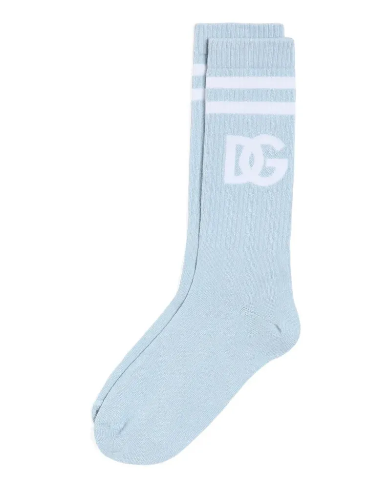 Dolce & Gabbana Socken mit Logo - Blau Blau