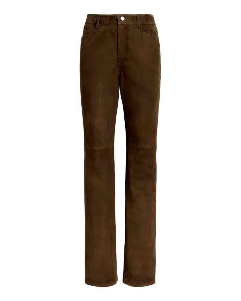 Proenza Schouler Straight-Leg-Hose aus Wildleder - Braun Braun