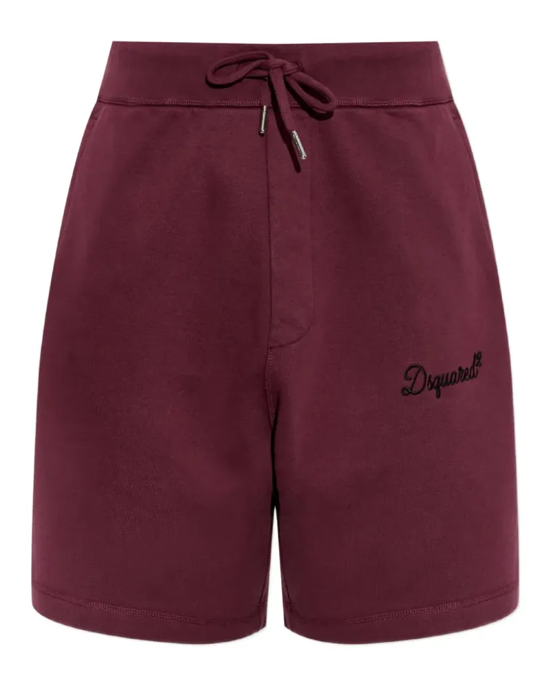 Dsquared2 Shorts mit Kordelzug - Rot Rot