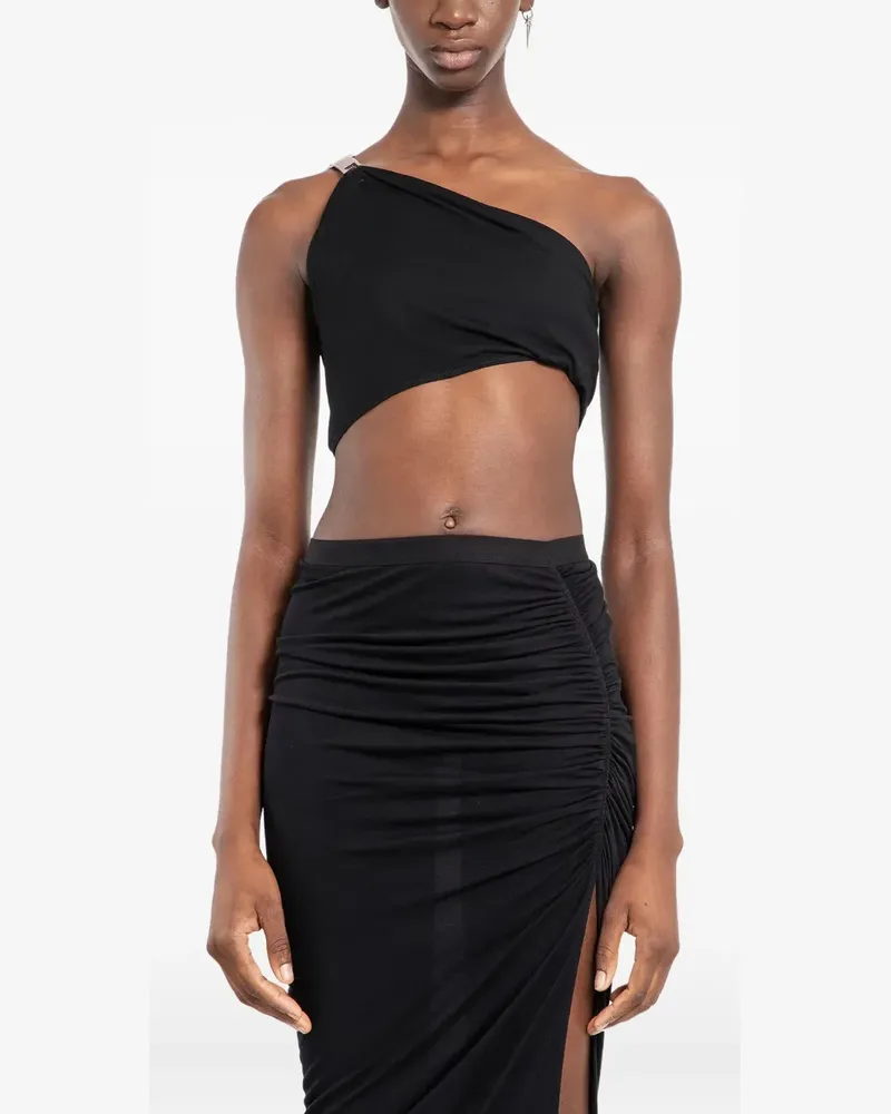 Rick Owens Lilies Hydra One-Shoulder-Top - Schwarz Schwarz