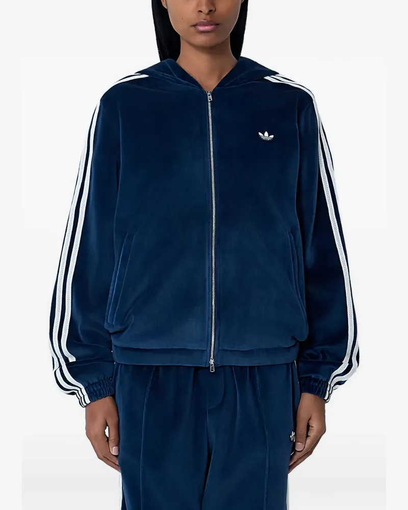 Wales Bonner x adidas zip-up hoodie - Blau Blau