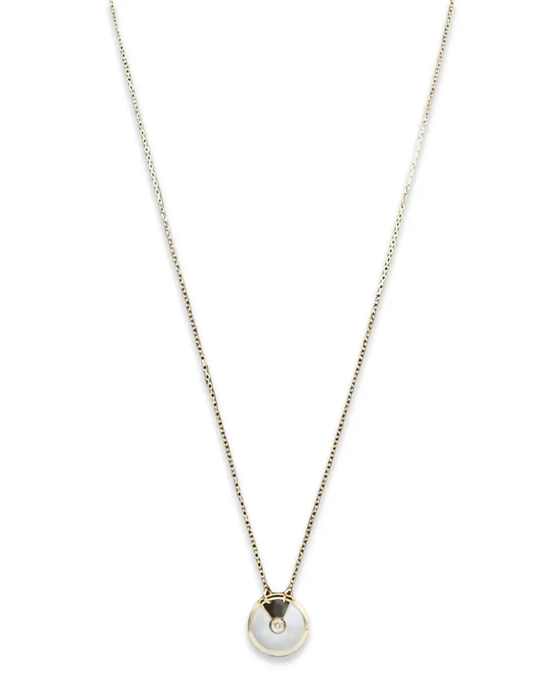 Cartier Amulette Halskette mit Perlmutt und Diamanten - Gold Gold