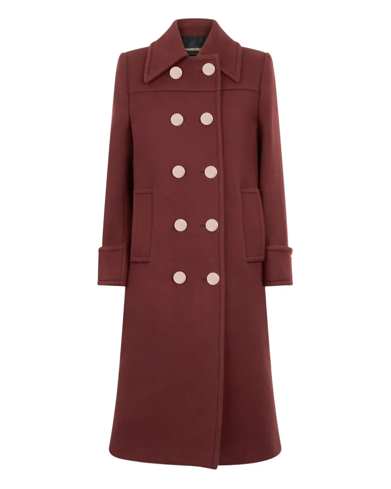 Roberto Cavalli double-breasted wool coat - Violett Violett
