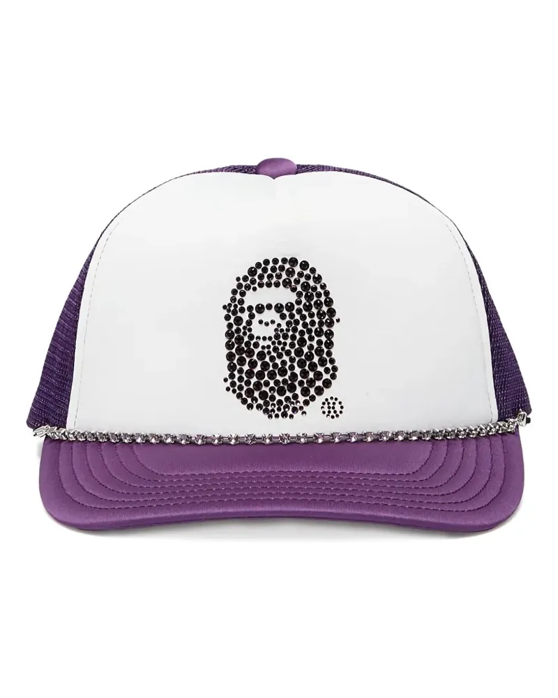 BAPE x Swarovski Mesh-Baseballkappe mit Strass - Violett Violett