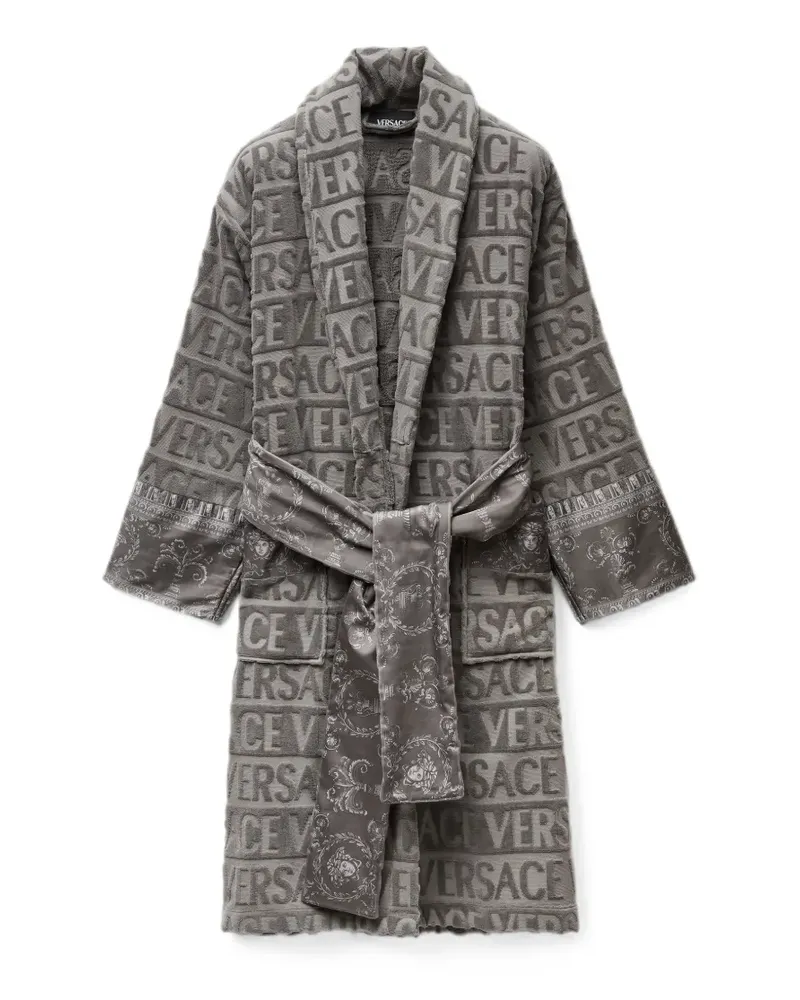 Versace I ♡ Baroque Morgenmantel - Grau Grau