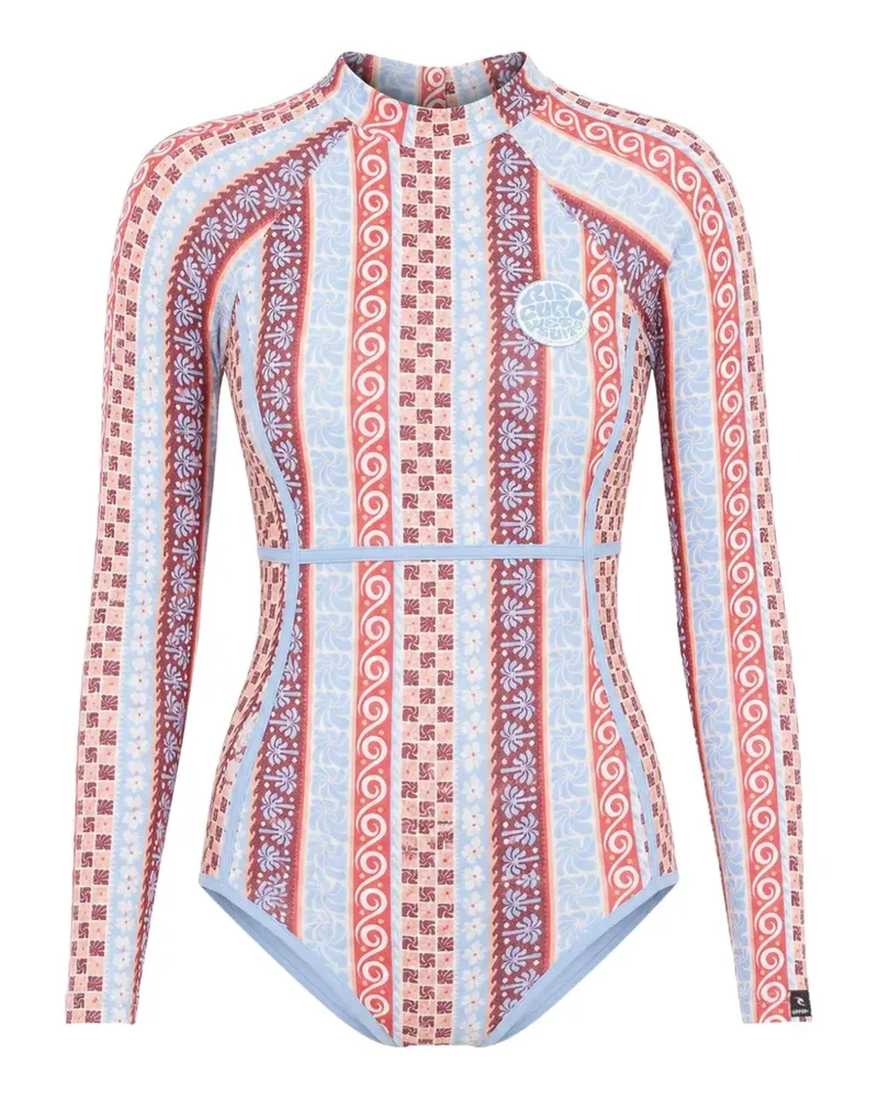 Rip Curl Coastal Instinct Badeanzug mit grafischem Print - Rot Rot