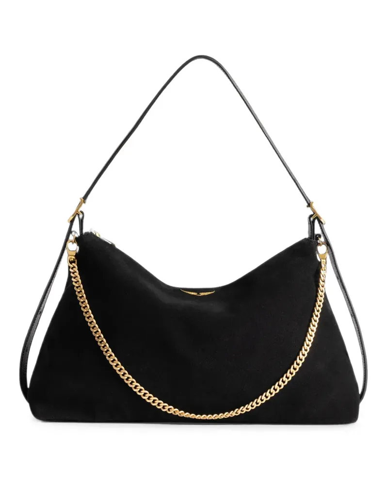 Zadig & Voltaire Jim Tasche aus Wildleder - Schwarz Schwarz