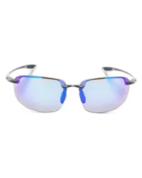 Maui Jim Ho'okipa XL Sonnenbrille im Biker-Look Grau