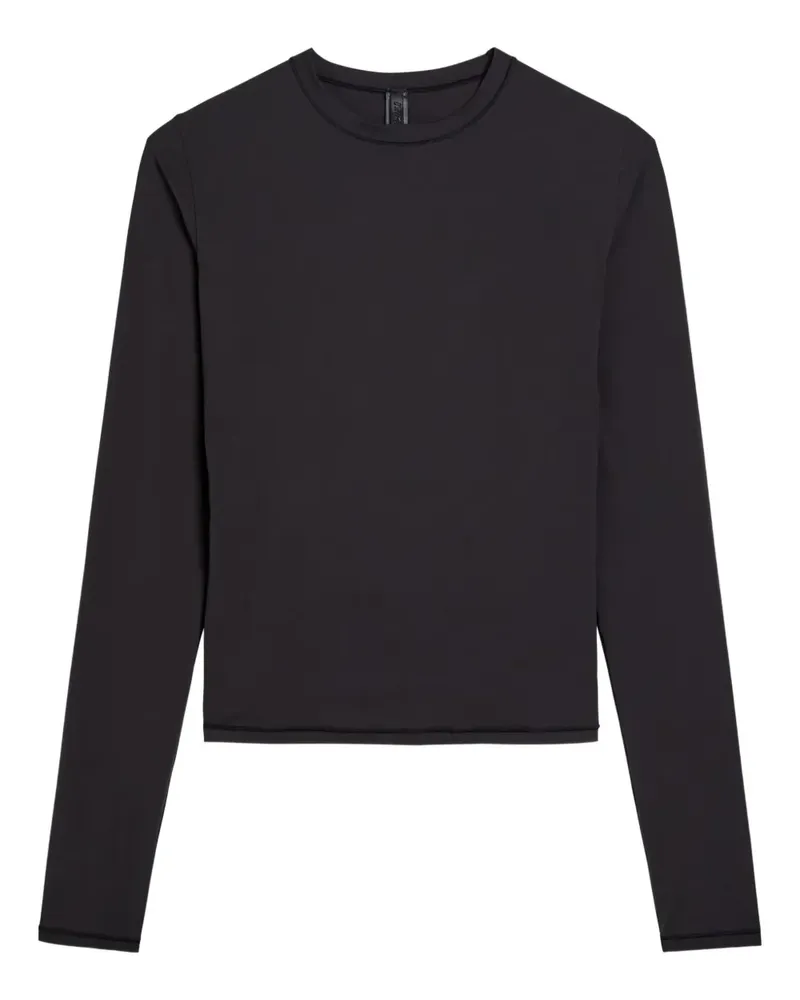 SKIMS Klassisches Langarmshirt - Schwarz Schwarz