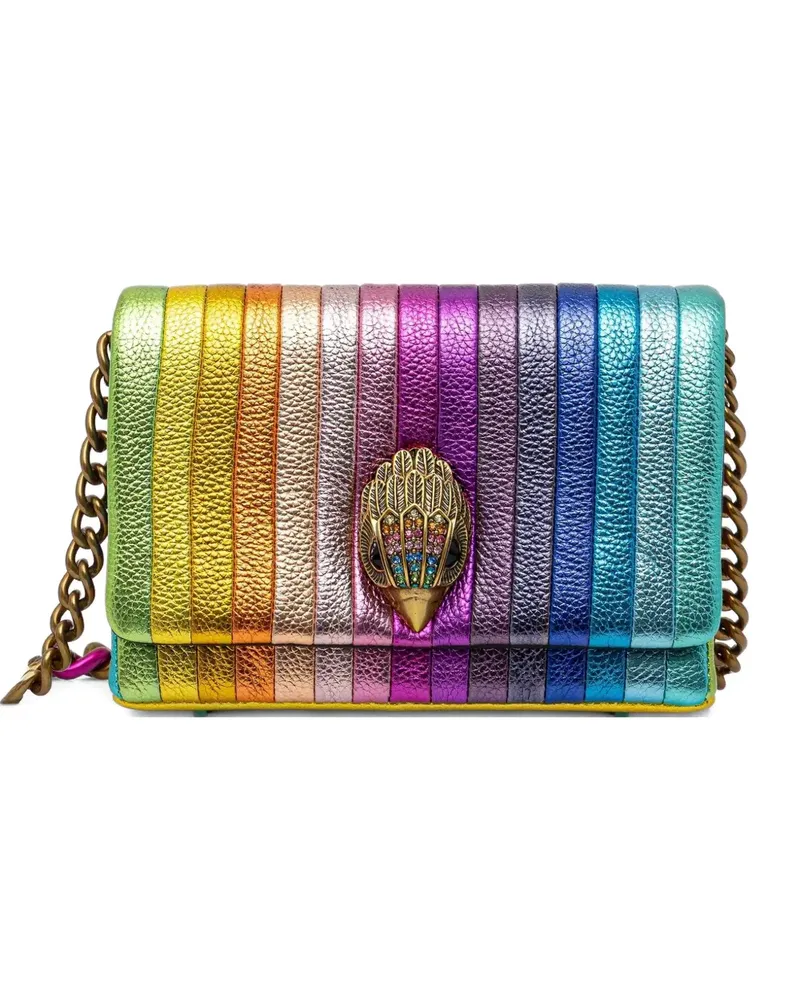 Kurt Geiger embellished striped cross body bag - Blau Blau