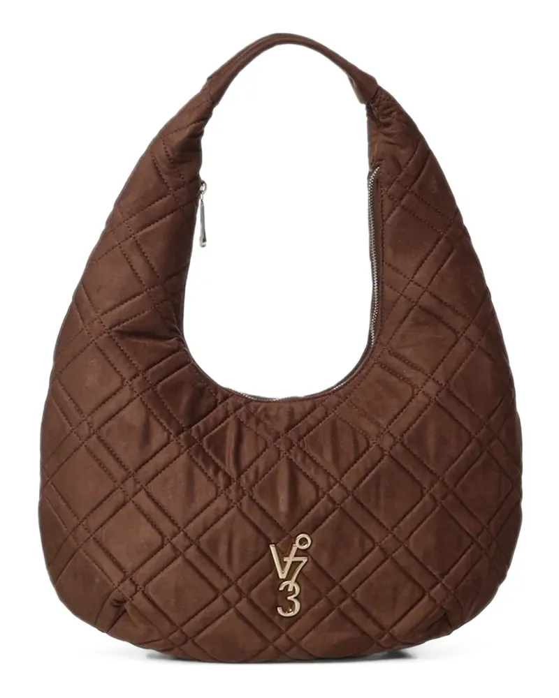 V°73 Gesteppte Jasper Schultertasche - Braun Braun