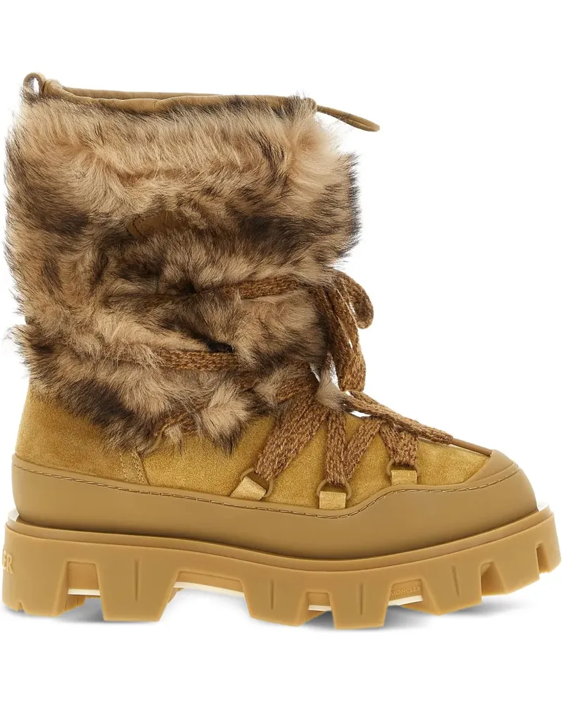 Moncler Stiefeletten mit Shearling 45mm - Nude Nude