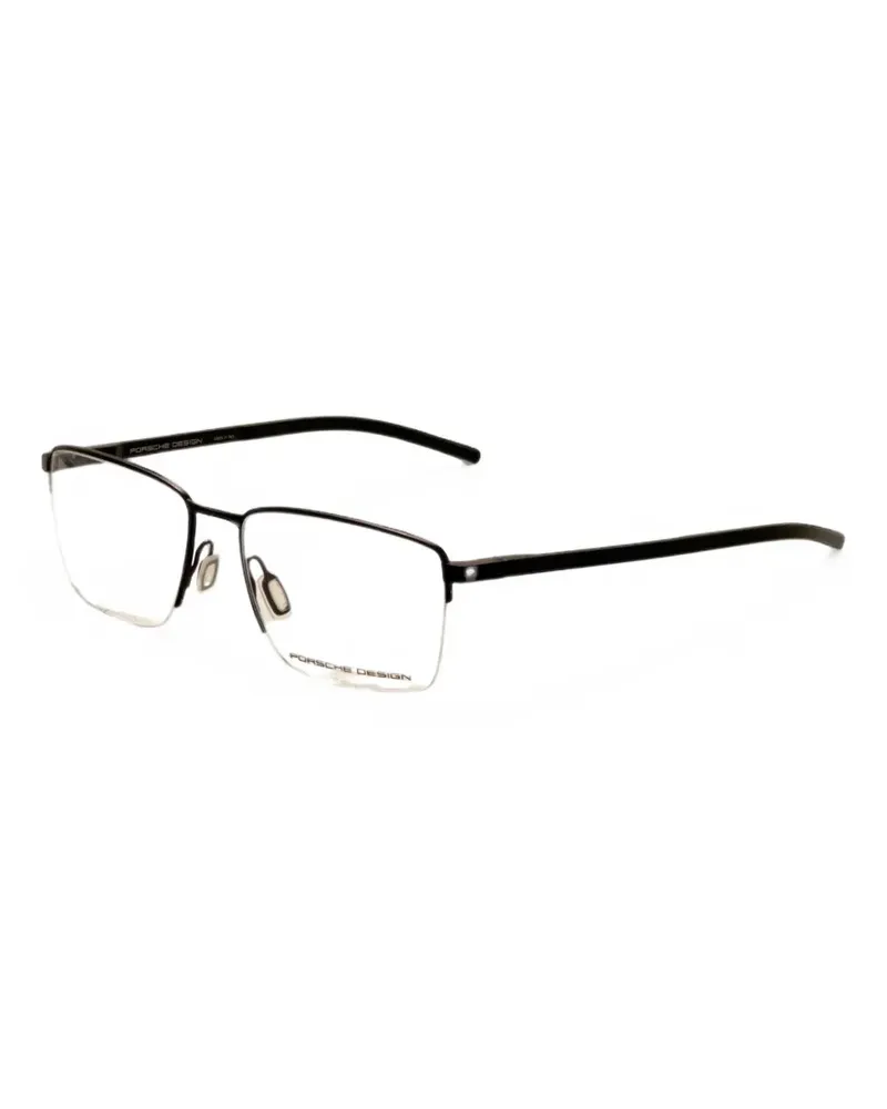 Porsche Design square-frame glasses - Schwarz Schwarz