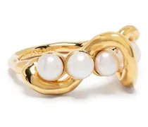 Ring mit geschmolzenen Perlen