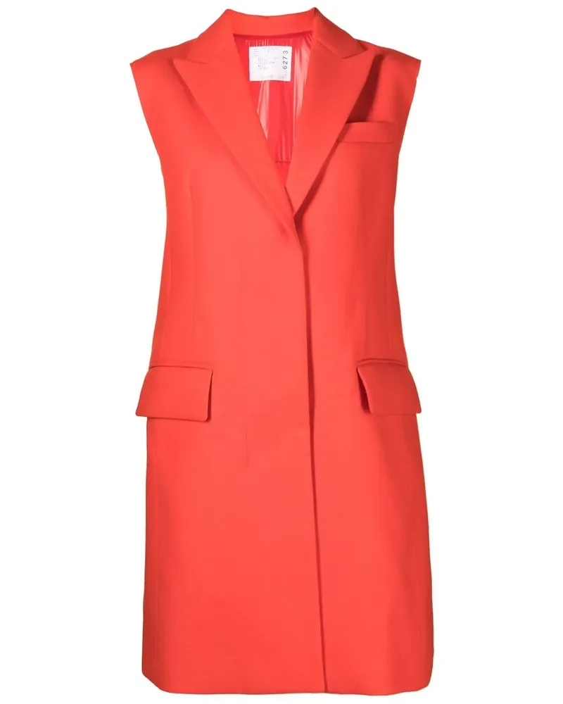 Sacai Ärmelloser Mantel - Orange Orange