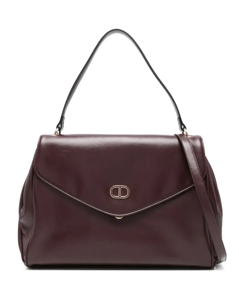 Twin-Set Handtasche aus Leder - Rot Rot
