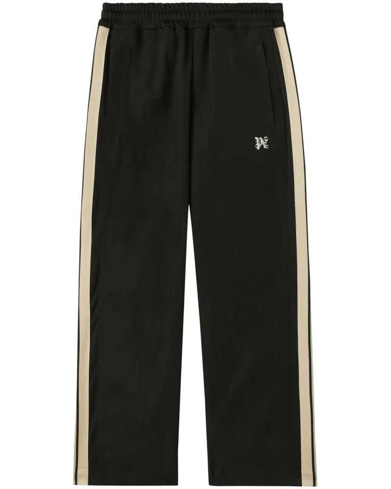 Palm Angels Jogginghose mit Monogramm-Stickerei - Schwarz Schwarz