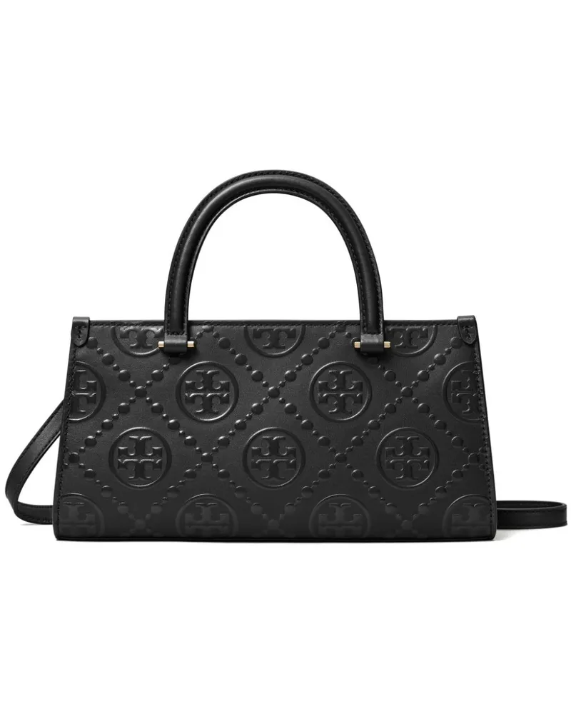 Tory Burch Kleiner T Monogram Shopper - Schwarz Schwarz