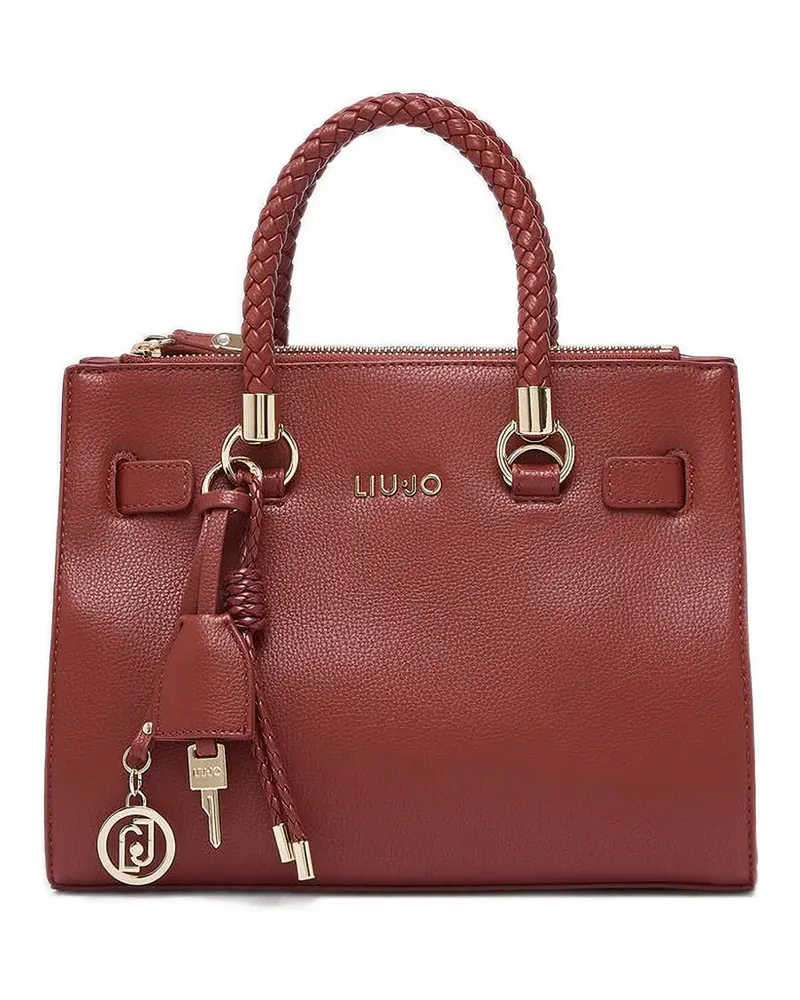 Liu Jo Kleine Satchel-Tasche mit Logo-Anhänger - Rot Rot