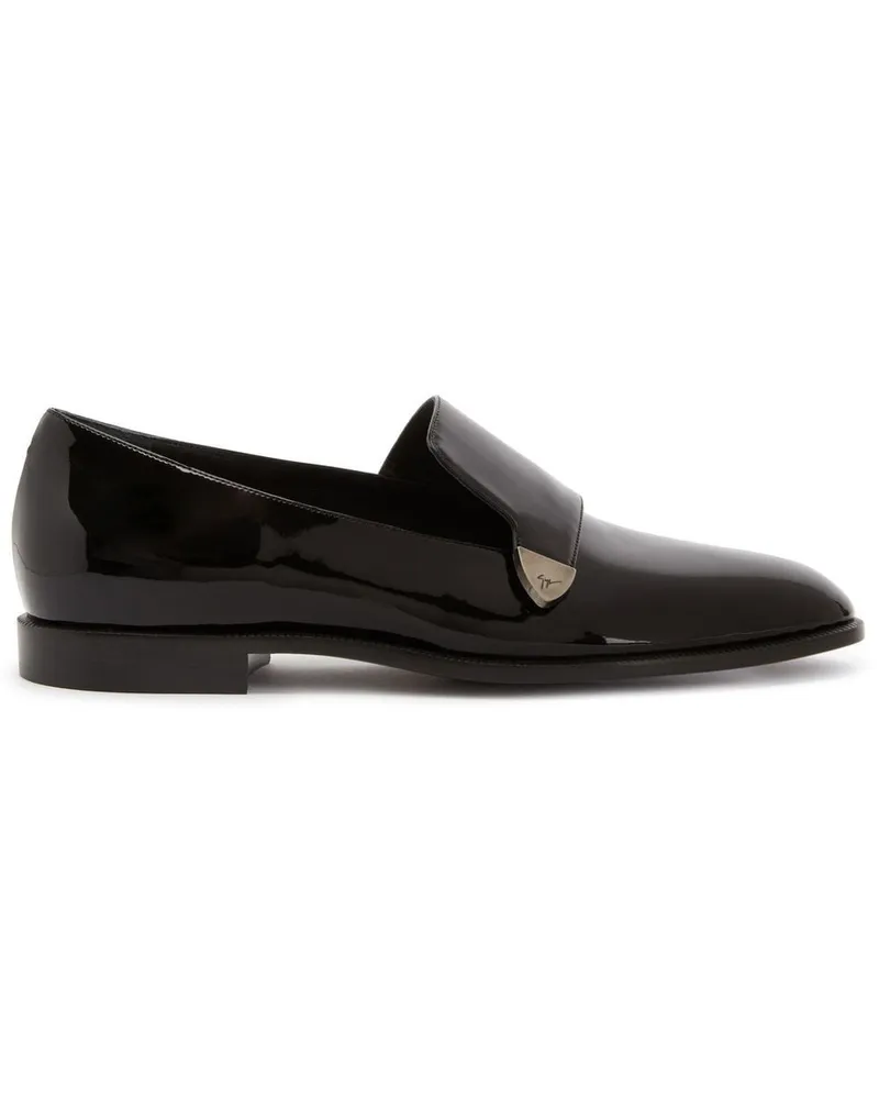 Giuseppe Zanotti Eflamm Loafer aus Lackleder Schwarz