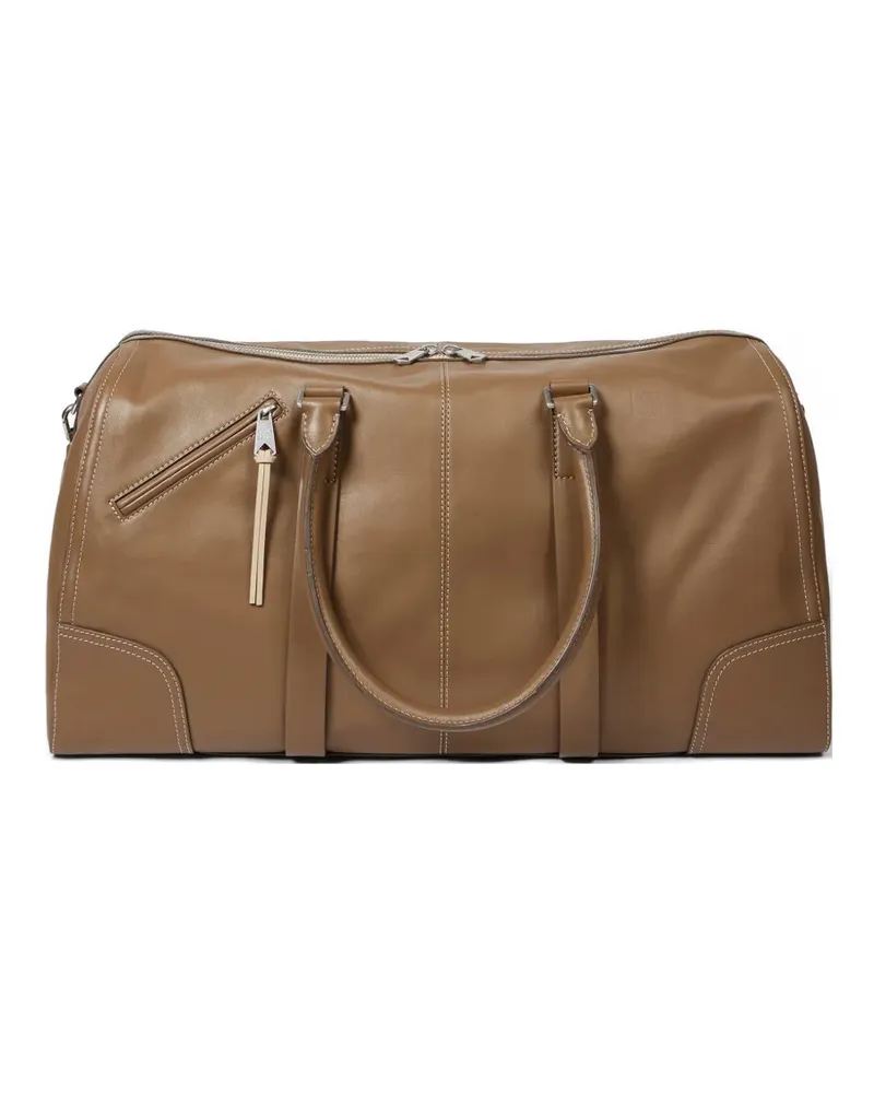 Paul Smith zip-fastening leather holdall bag - Braun Braun