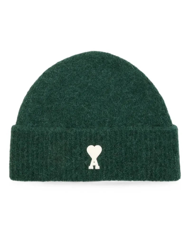 AMI Paris Ami de Coeur Mütze aus Alpaka - Grün Grün
