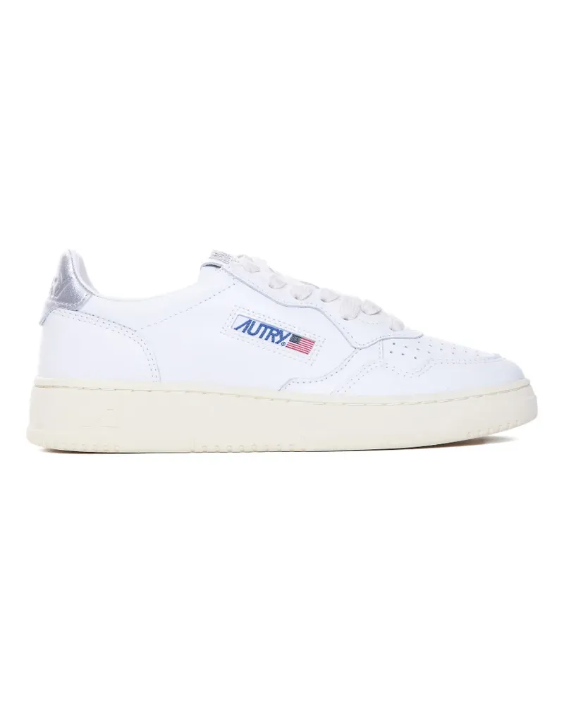 AUTRY Medalist round-toe leather low sneakers - Weiß Weiß