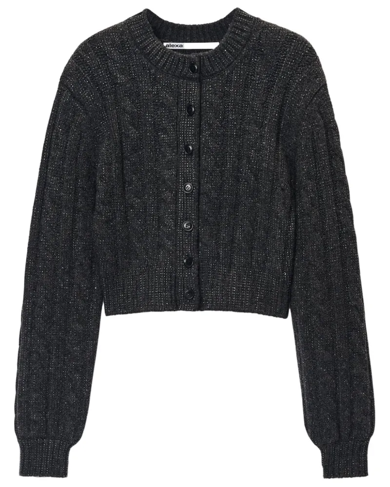 Alexander Wang Cardigan mit Zopfmuster - Grau Grau