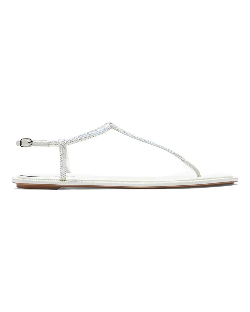 René Caovilla Diana crystal-embellished sandals - Weiß Weiß