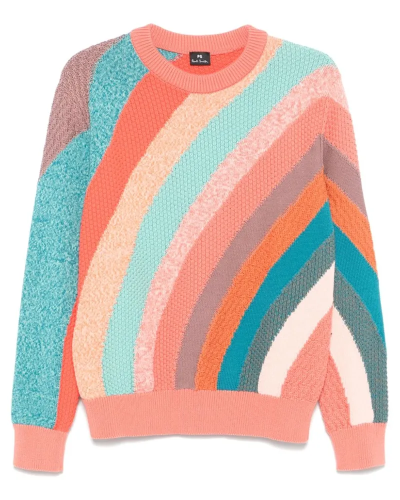 Paul Smith Gestreifter Pullover Rosa