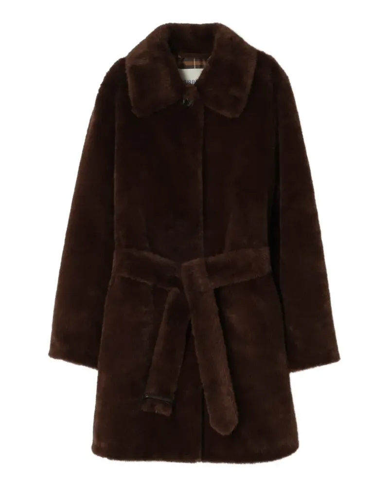 Burberry Leichter Mantel mit Gürtel - Braun Braun