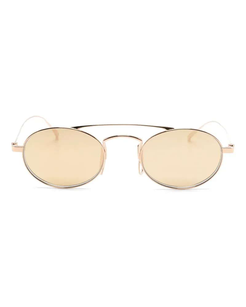 Giorgio Armani Sonnenbrille mit ovalem Gestell - Gold Gold