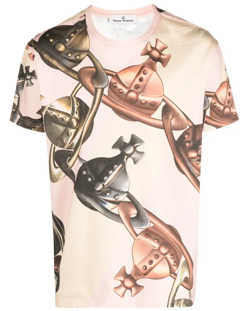 Vivienne Westwood T-Shirt mit grafischem Print - Rosa Rosa