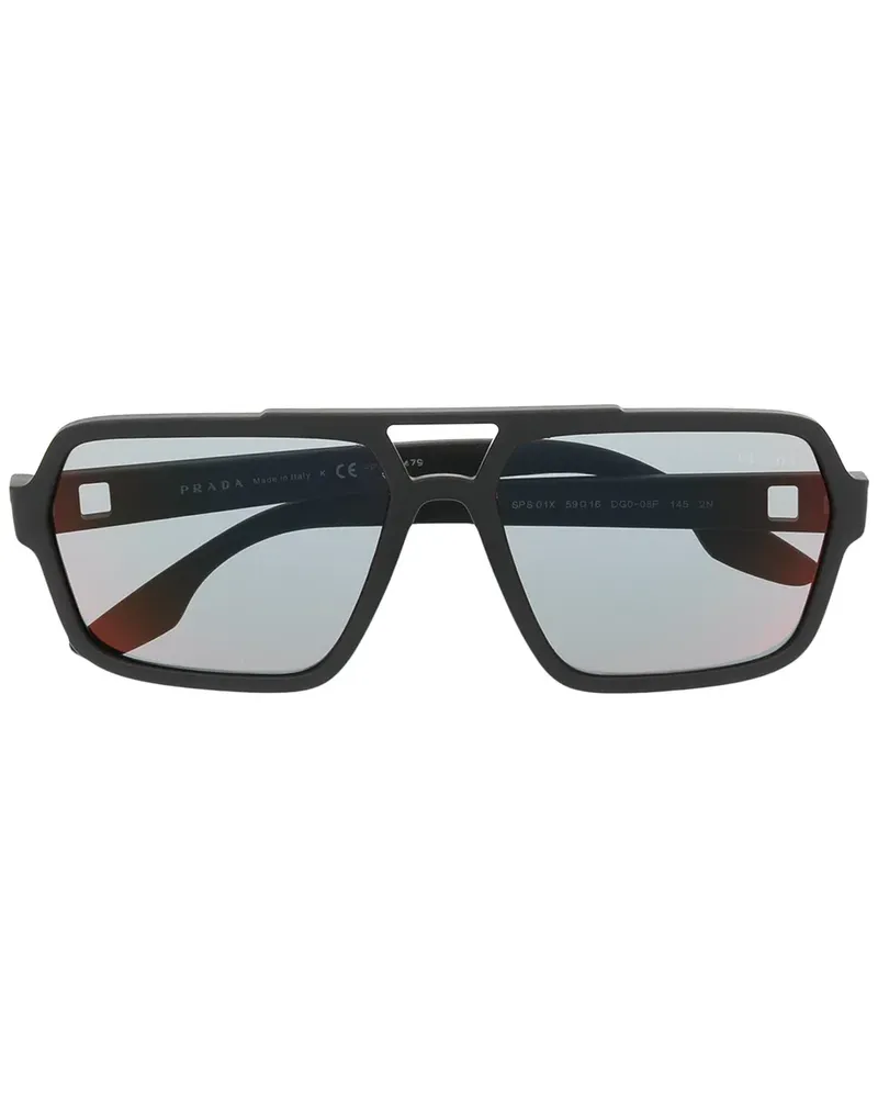 Prada Getönte Pilotenbrille - Schwarz Schwarz