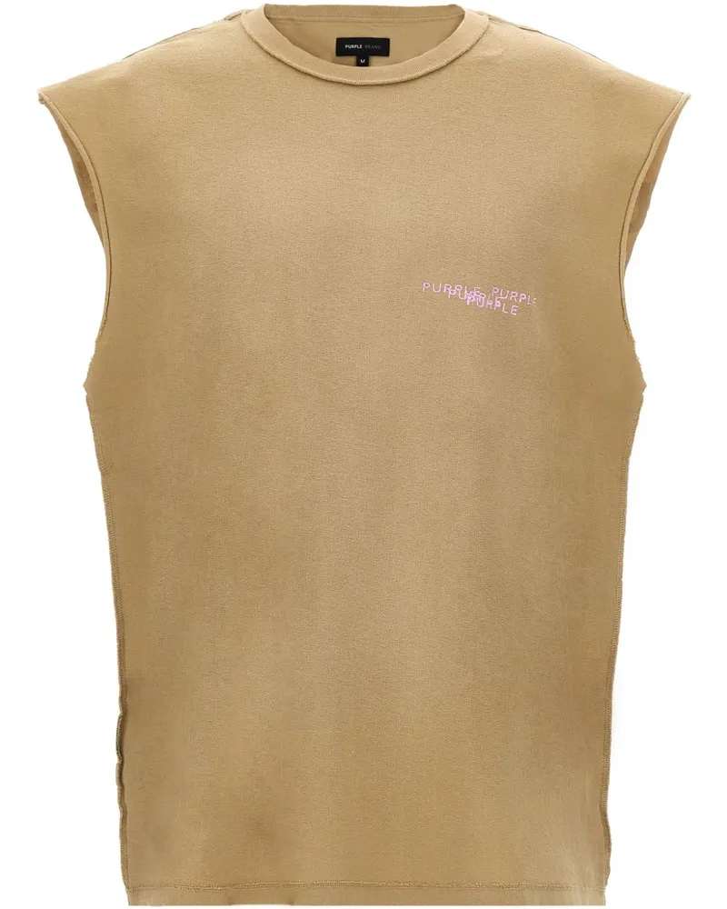 PURPLE BRAND Texturiertes T-Shirt - Nude Nude