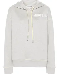 Moncler Hoodie mit Logo-Stickerei Grau