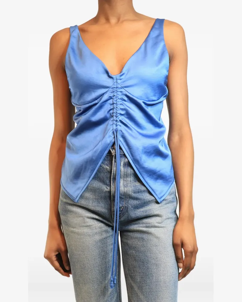 Nanushka Klara ruched tank top - Blau Blau