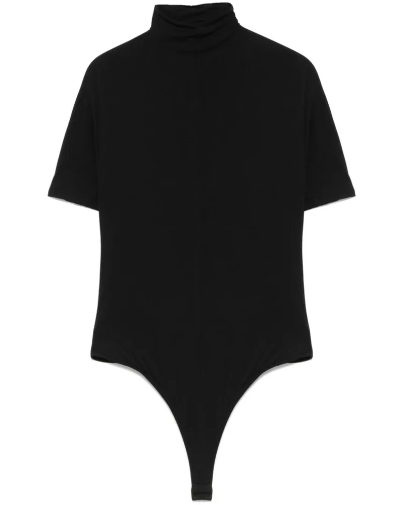 WARDROBE.NYC Kurzärmeliger Body - Schwarz Schwarz
