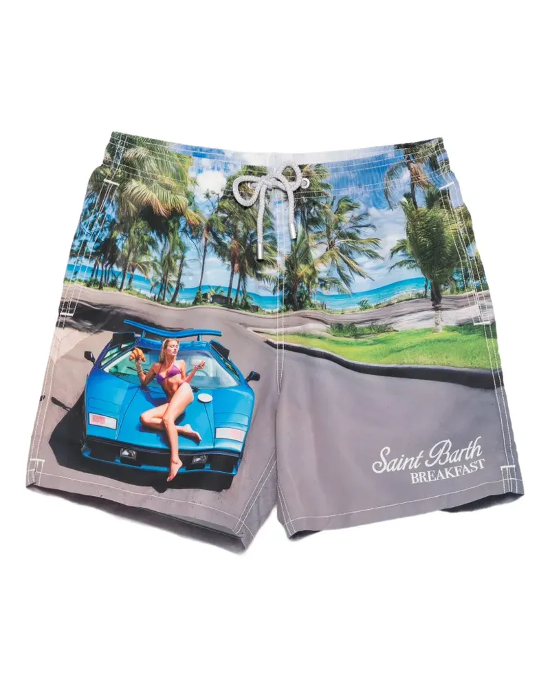 MC2 Saint Barth x Rick Dick Gustavia Badeshorts - Grau Grau