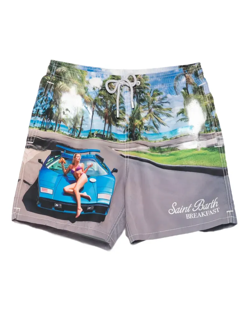 MC2 Saint Barth x Rick Dick Gustavia swim shorts - Grau Grau