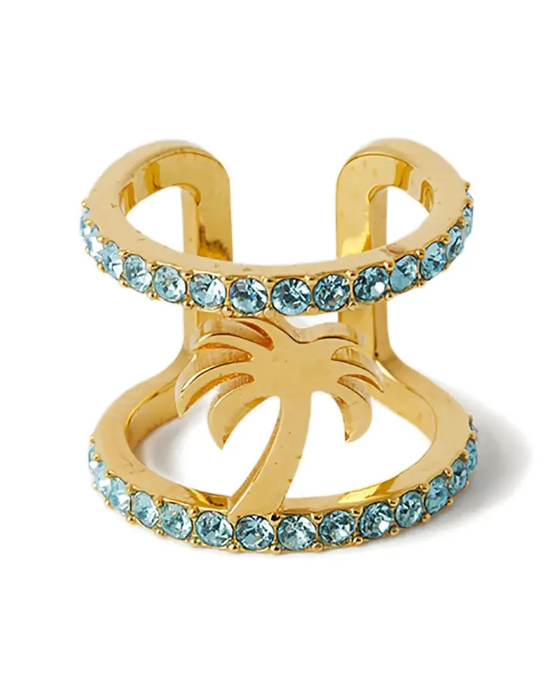 Palm Angels Palm Ring mit Strass - Gold Gold