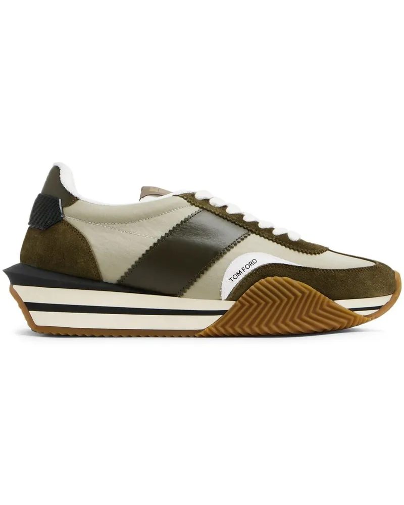 Tom Ford James Sneakers aus Wildleder Nude