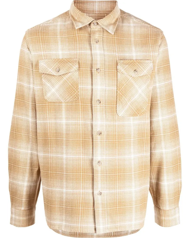 Woolrich Hemd mit Karomuster - Gelb Gelb