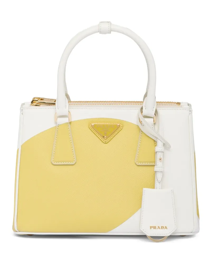 Prada Kleine Galleria Handtasche - Weiß Weiß