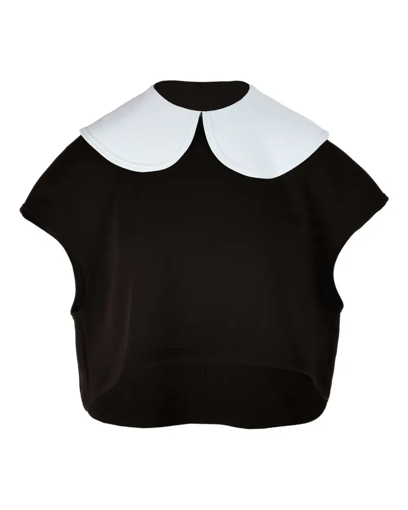 Ioana Ciolacu Orchid Oberteil - Schwarz Schwarz
