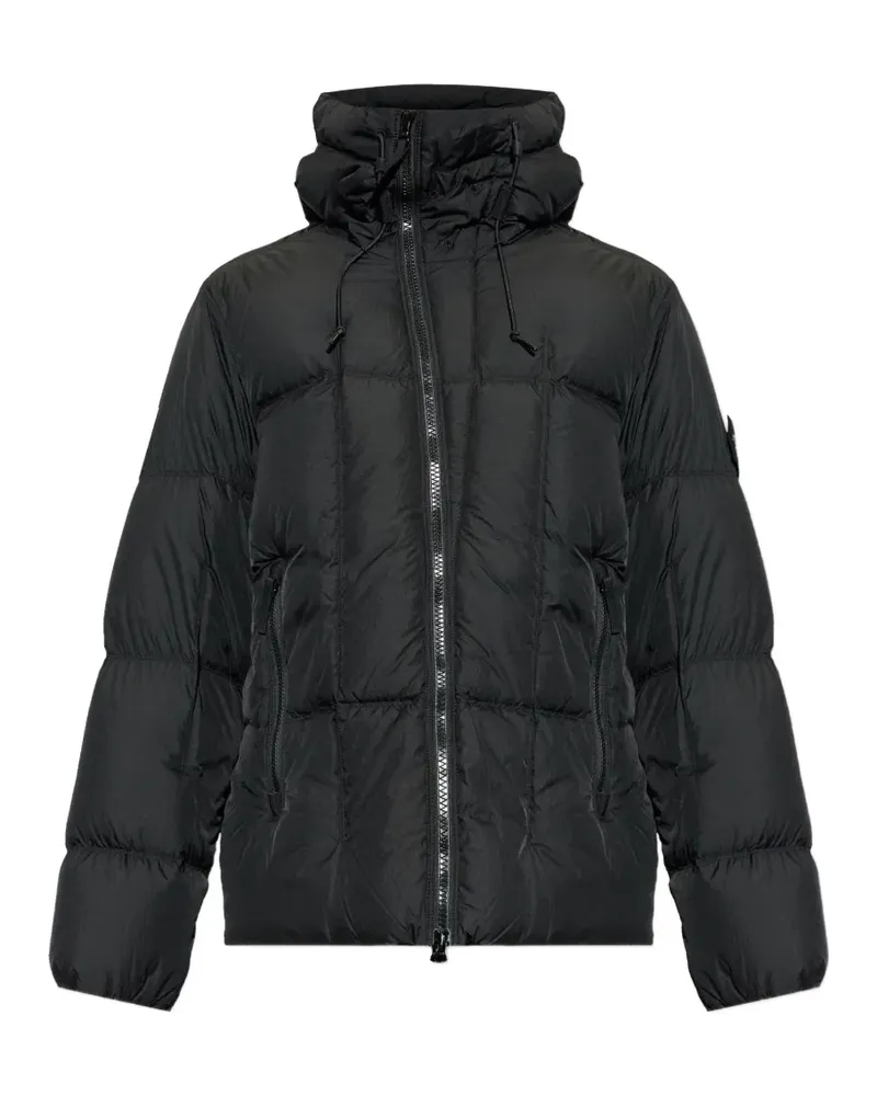 Stone Island hooded padded jacket - Schwarz Schwarz