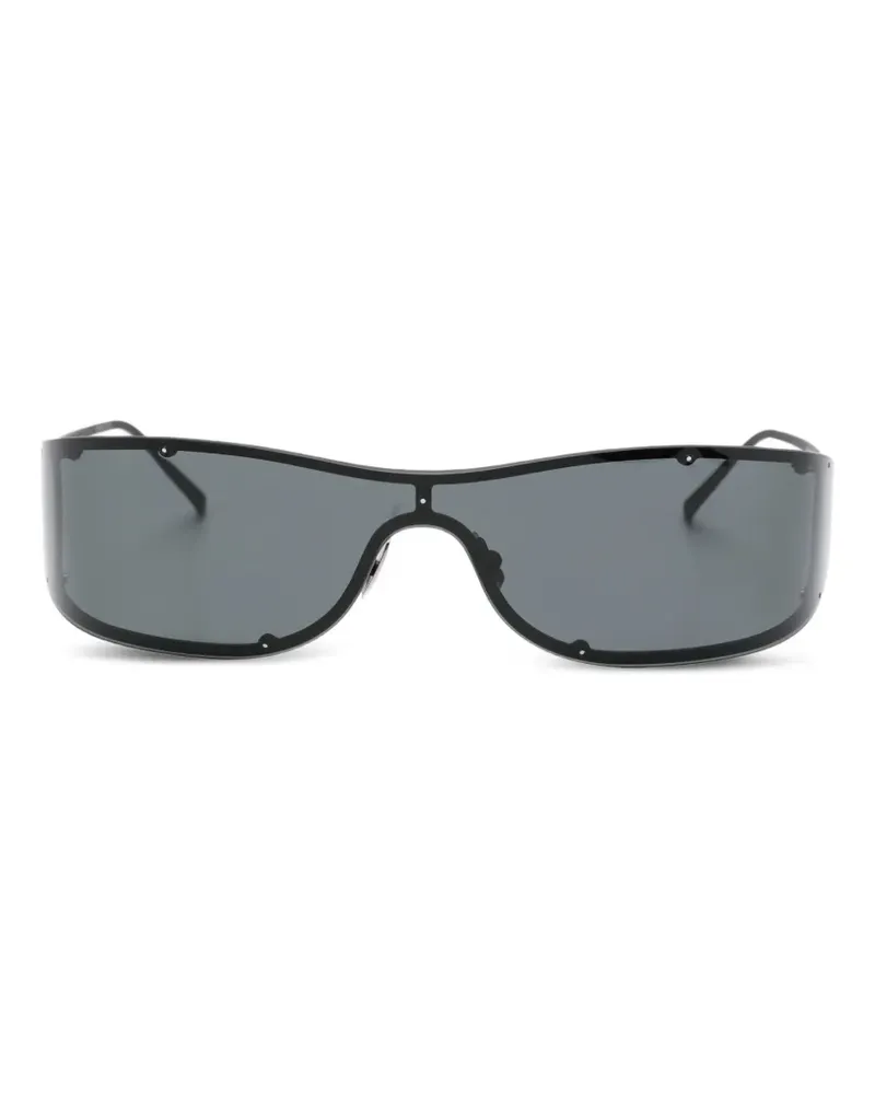 Saint Laurent Sonnenbrille mit Nieten - Schwarz Schwarz