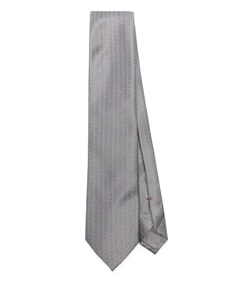Ermenegildo Zegna Krawatte aus Seide - Grau Grau
