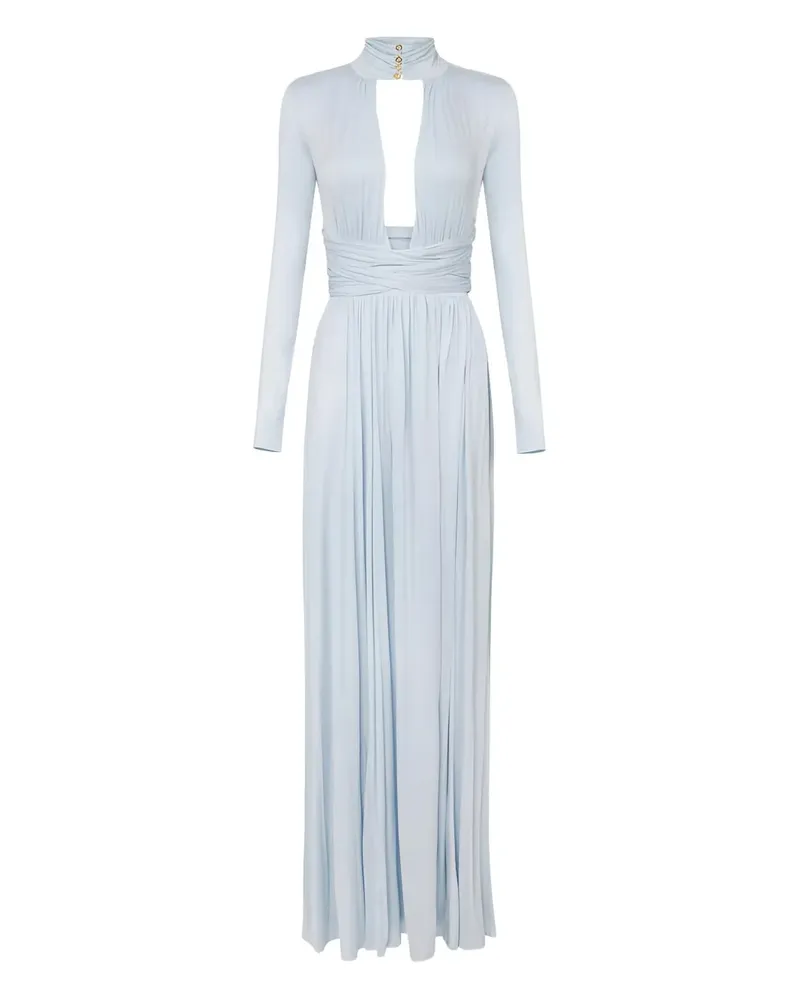 Elisabetta Franchi Drapiertes Maxikleid - Blau Blau